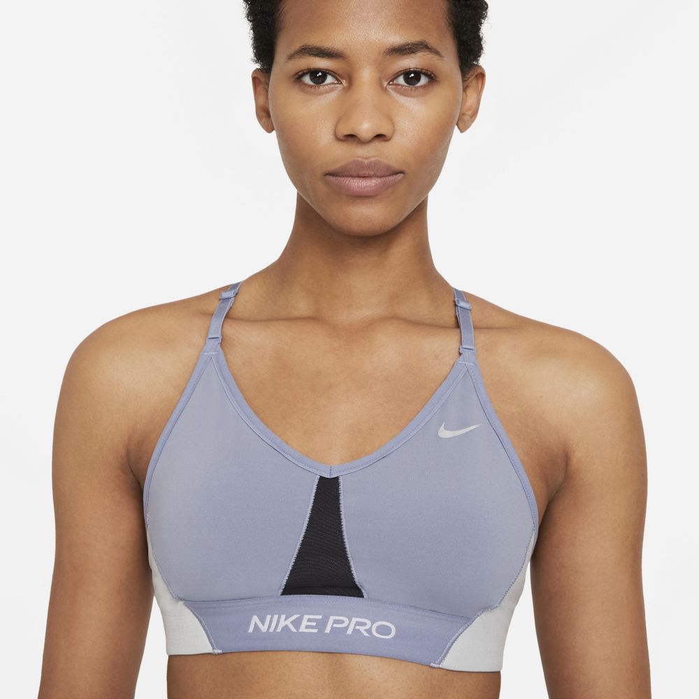 Nike Women's Pro Classic Padded Sports Bra (Carbon Heather/Black/Black), XXL